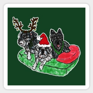 Xmas Dogs Sticker